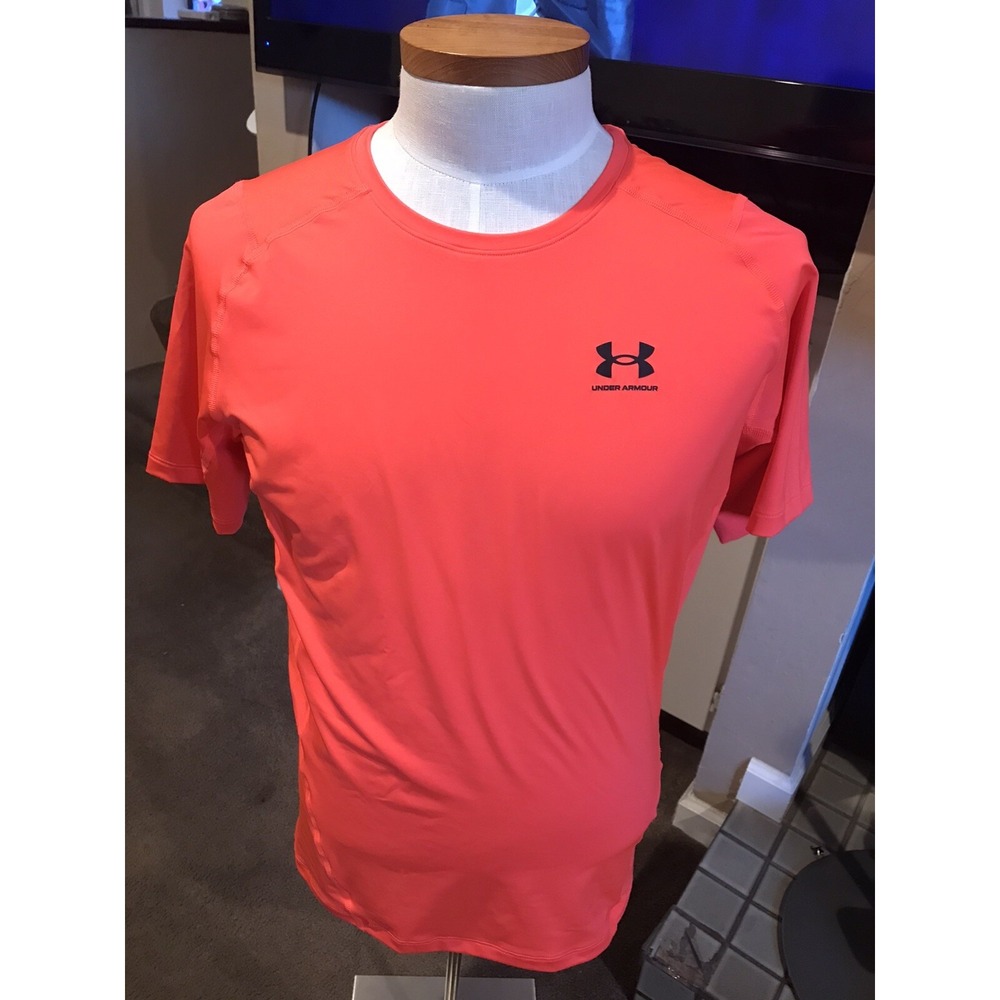 Under Armour Mens T-Shirt Sz XXL HeatGear Armour Short Sleeve 1361518-628 Red